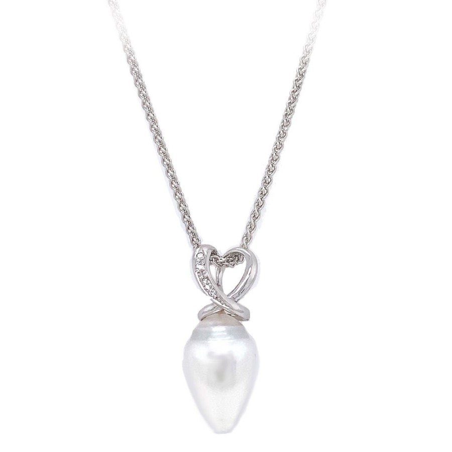 Jewelry ESTATE JEWELRY | Vintage Teardrop Pearl Pendant