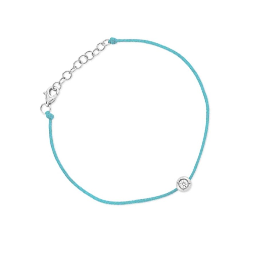 Jewelry SHY CREATION | Turquoise String 1-Diam Bracelet