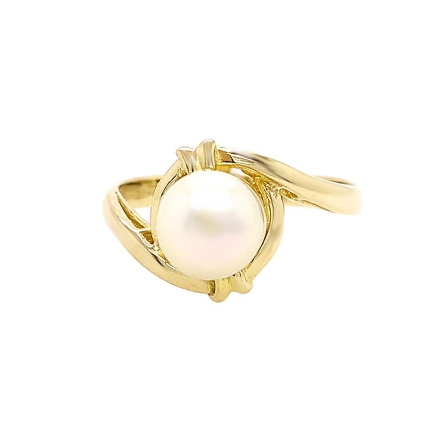 Jewelry ESTATE JEWELRY | Vintage Pearl Solitaire Ring