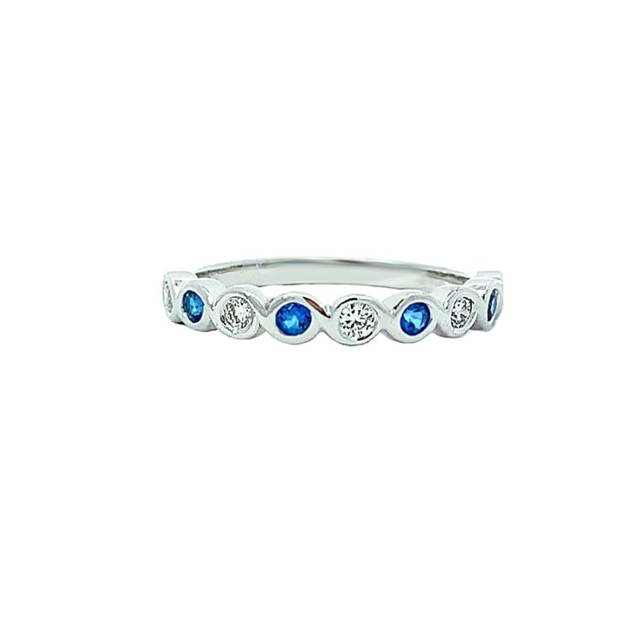 Jewelry ESTATE JEWELRY | Vintage Lab-Grown Sapphire Band