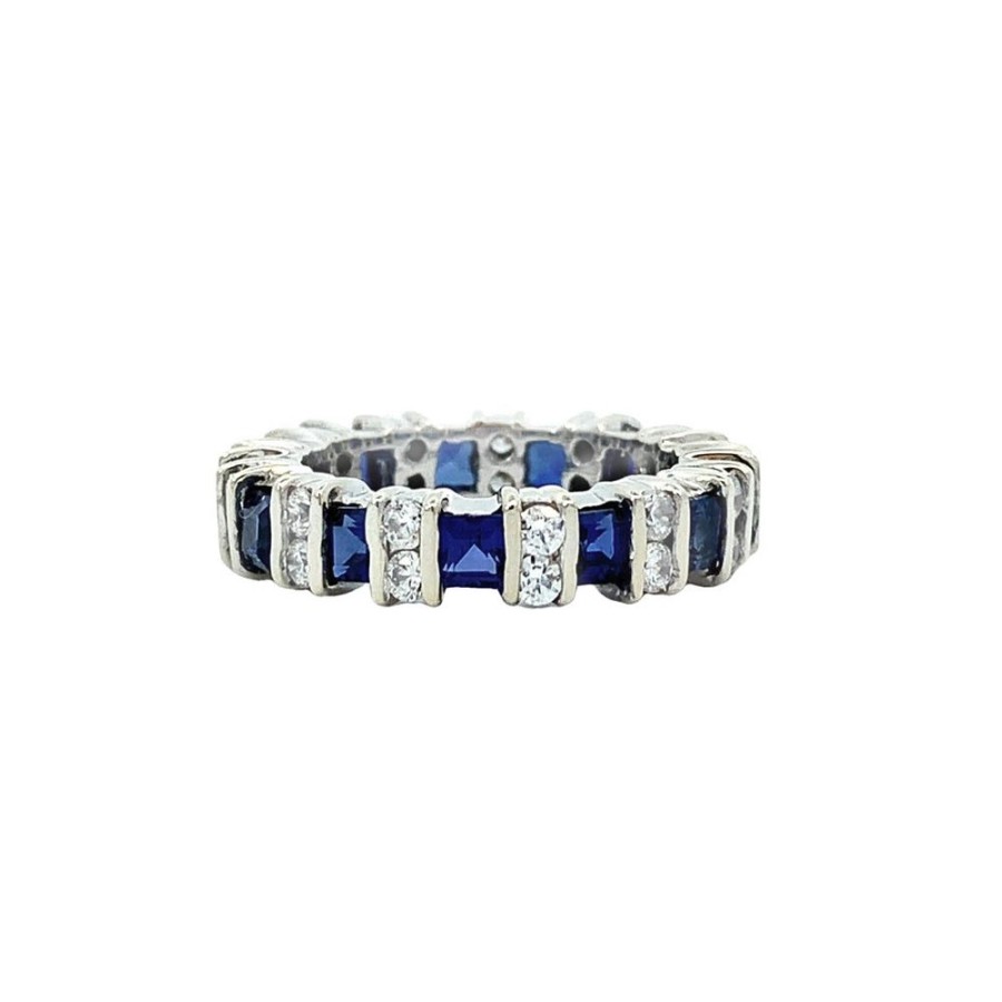 Jewelry ESTATE JEWELRY | Vintage Synthetic Sapphire Band