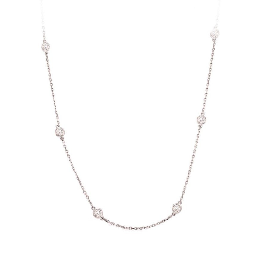 Jewelry IDD USA LLC | 14Kw 1Ct Dia-By-The-Yard Necklace