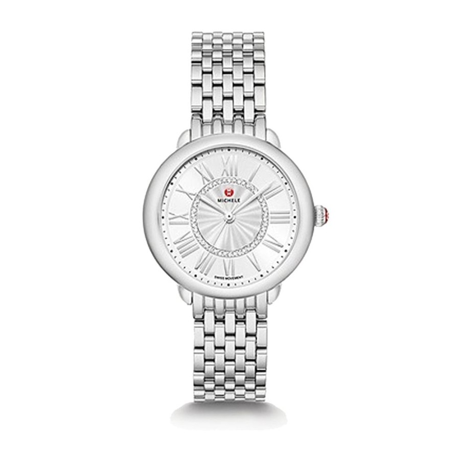 Jewelry MICHELE WATCHES | Steel Michele Serein Mid Size Watch