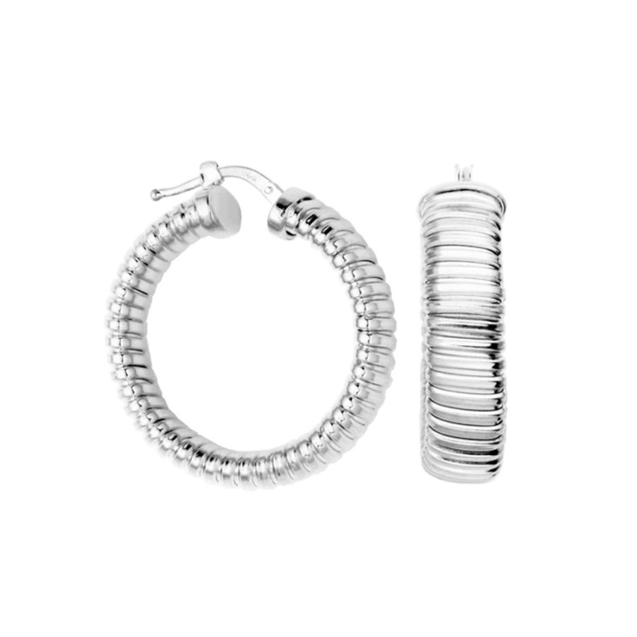 Jewelry PARIS 1901 / CHARLES GARNIER | Charle Garnier Wide Ribbed Hoops