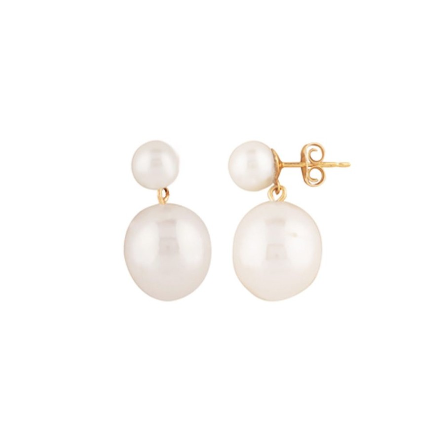 Jewelry CARLA (u0026 NANCY B) | 14Ky 2-Pearl Drop Earrings