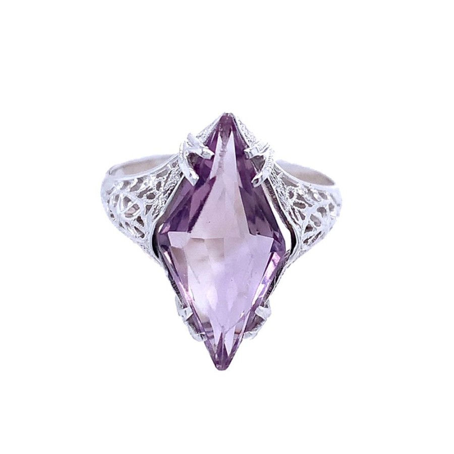 Jewelry ESTATE JEWELRY | Vintage Filigree Amethyst Ring