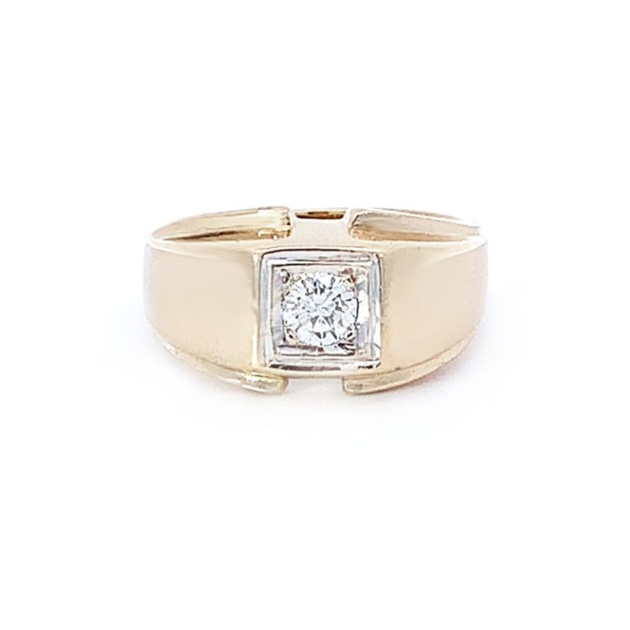 Jewelry ESTATE JEWELRY | Vintage Gents 1/3Ct Diamond Ring