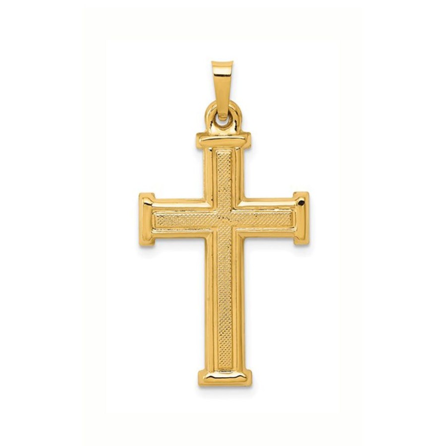 Jewelry QUALITY GOLD OF CINCINNATI | 14Ky Gold Brushed/Polished Cross