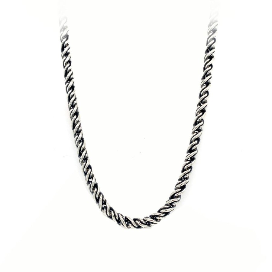 Jewelry MMA INTERNATIONAL | Unisex 24" Oxidized Rope Chain