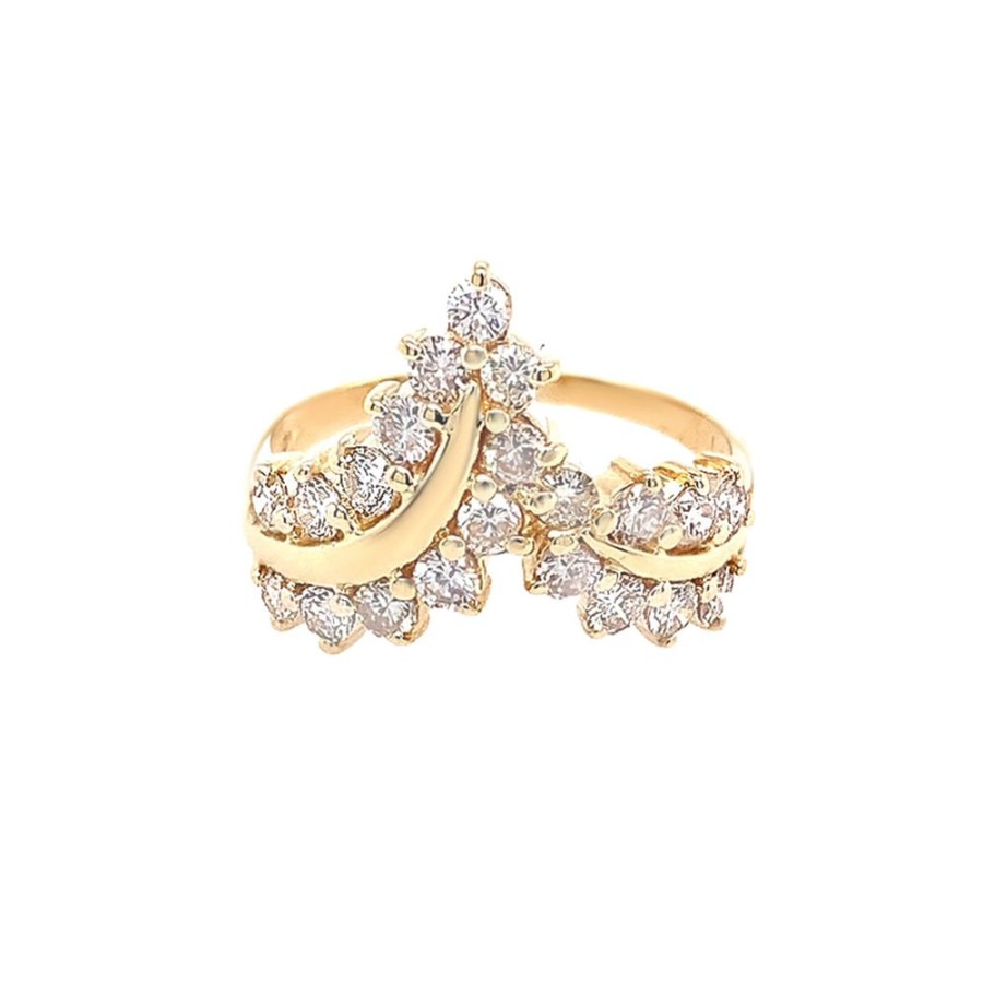 Jewelry ESTATE JEWELRY | Vintage Diamond "V" Ring