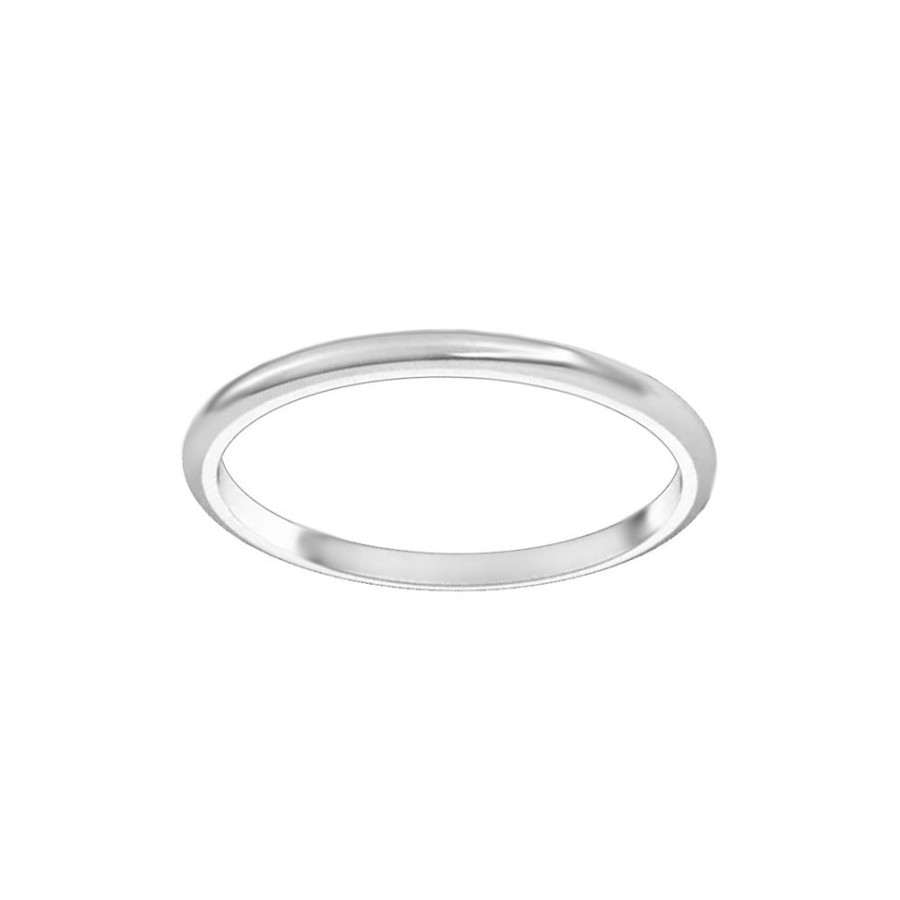 Jewelry STULLER SETTINGS | 14Kw 1.5Mm Satin Wedding Band