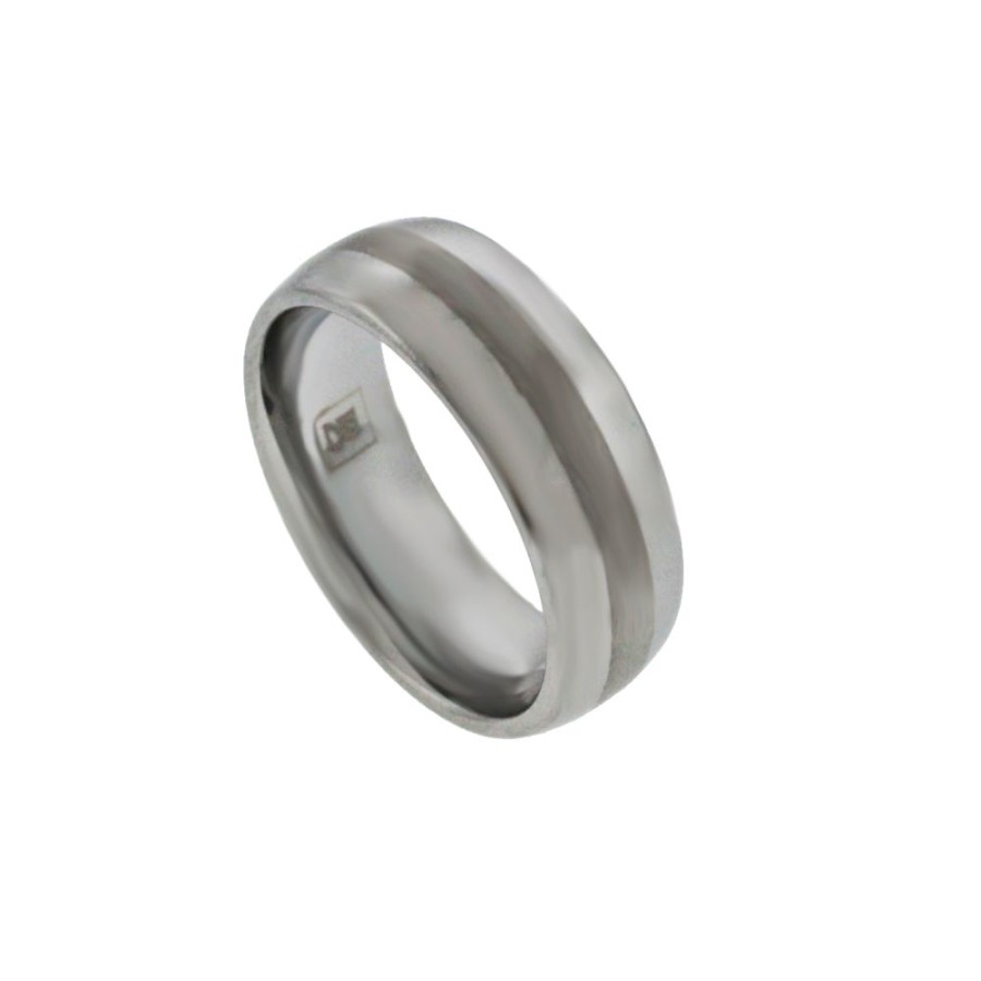 Jewelry HEAVY STONE RINGS | Tungsten Carbide 8Mm Domed Wed