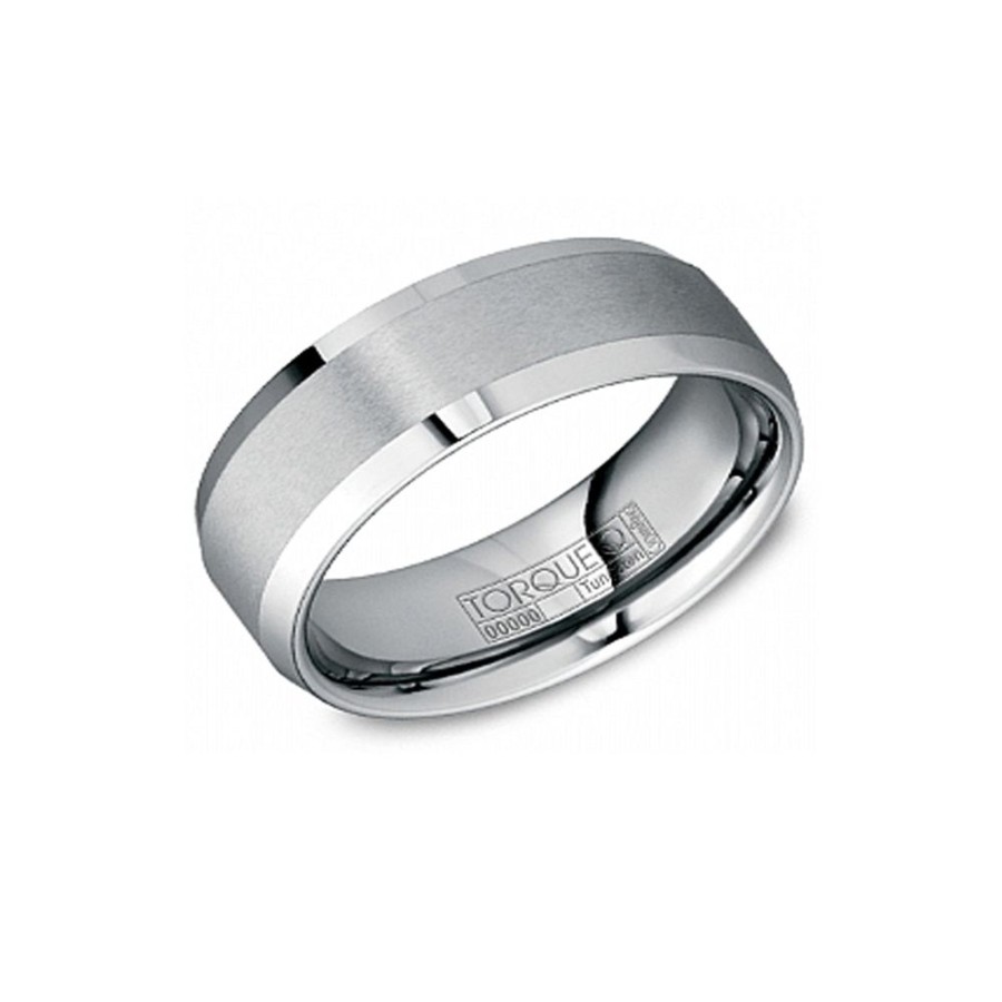 Jewelry ESTATE JEWELRY | Tungsten Carbide 8Mm Bevelled