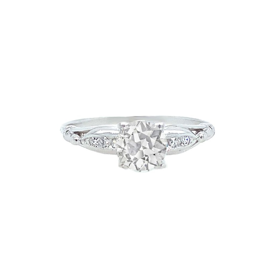 Jewelry ESTATE JEWELRY | Platinum Vintage Engagement Ring