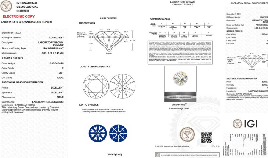 Jewelry GN DIAMOND | Loose Lab-Grown Diamond: 2.63C