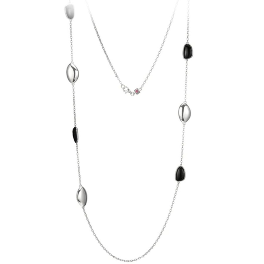 Jewelry PARIS 1901 / ELLE | Elle 36" Onyx Pebble Station Necklace