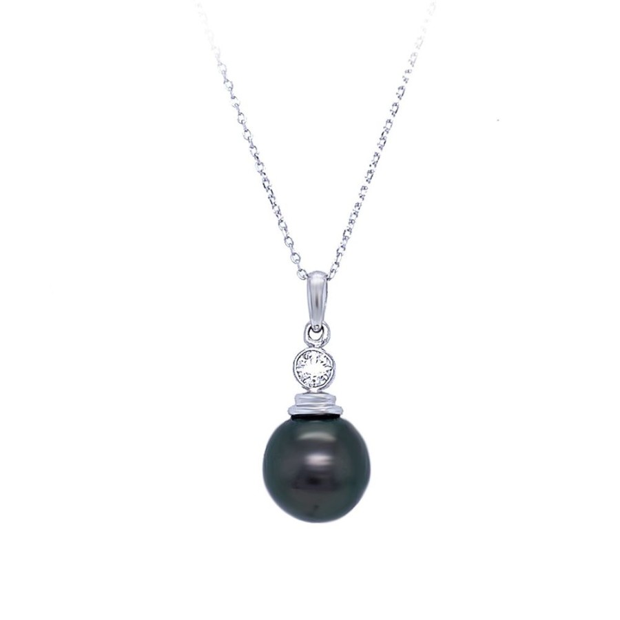 Jewelry SEABRITE IMPORTS INC | Black Tahitian Pearl Pendant