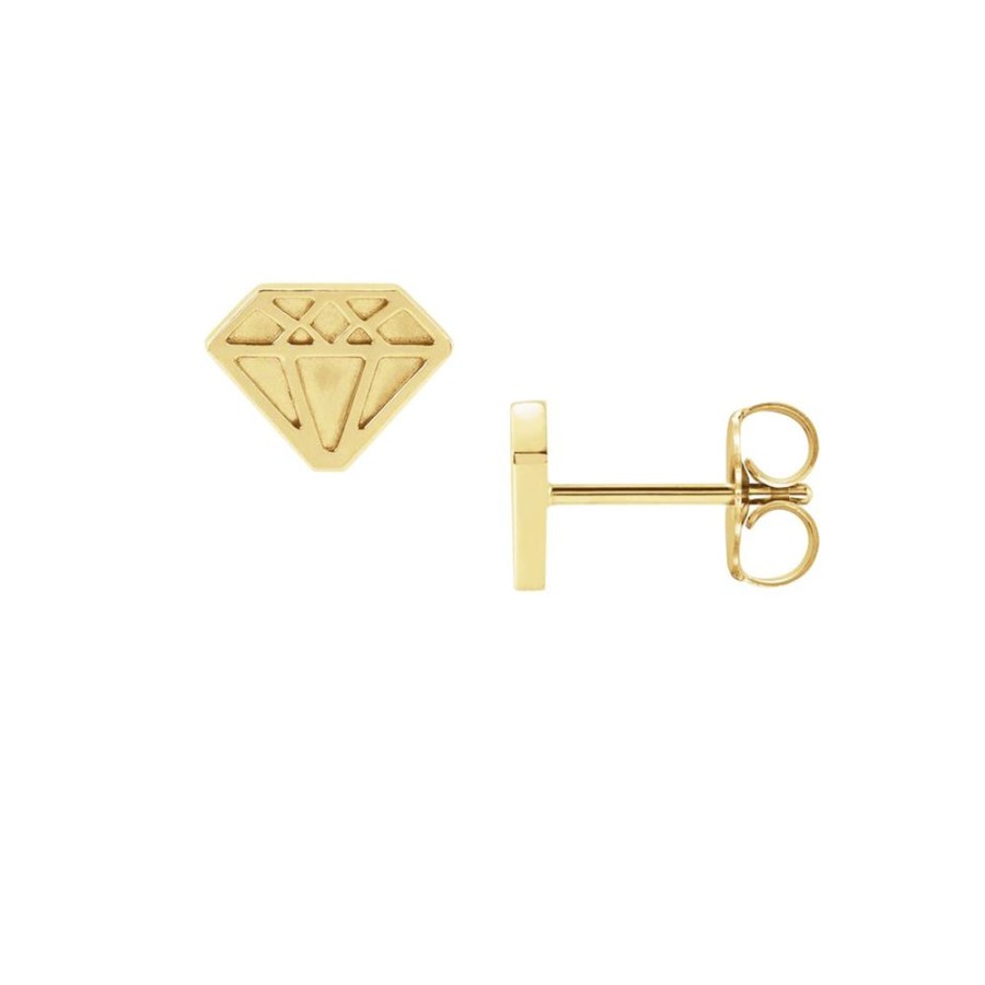 Jewelry STULLER SETTINGS | 14Ky Diam Shaped Earrings