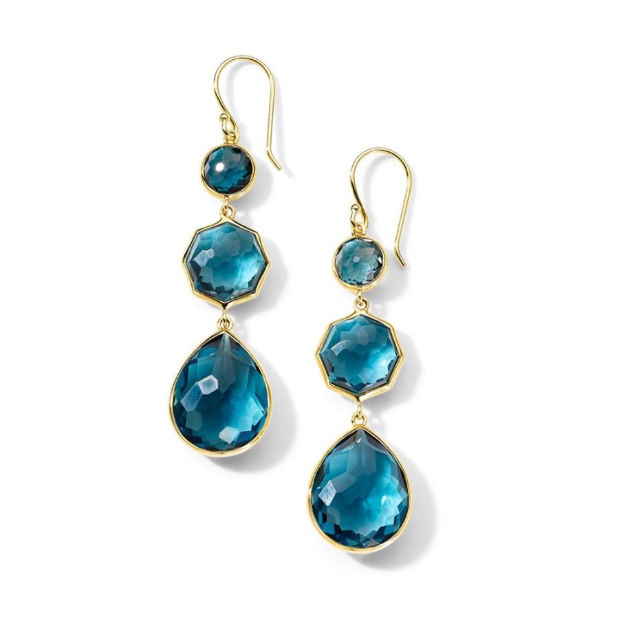 Jewelry IPPOLITA dba ALE VIOLA LLC | 18Ky Ippolita Dark Blue Topaz Drops