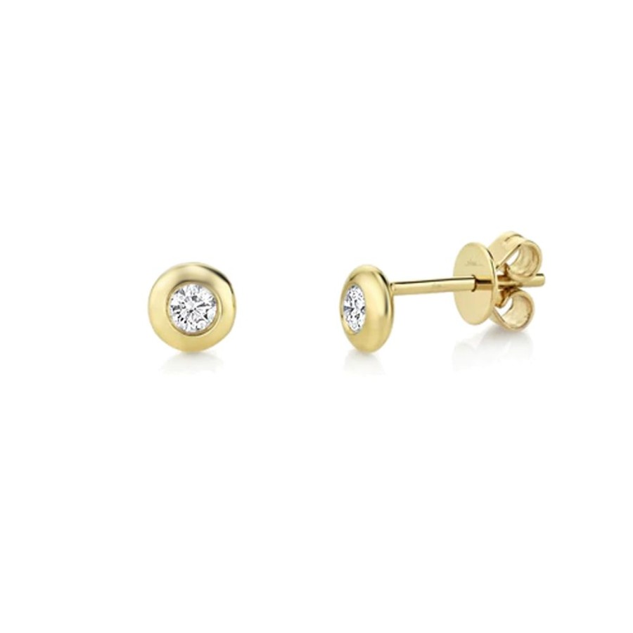 Jewelry SHY CREATION | 14Ky 1/4Ct Bezel-Set Studs