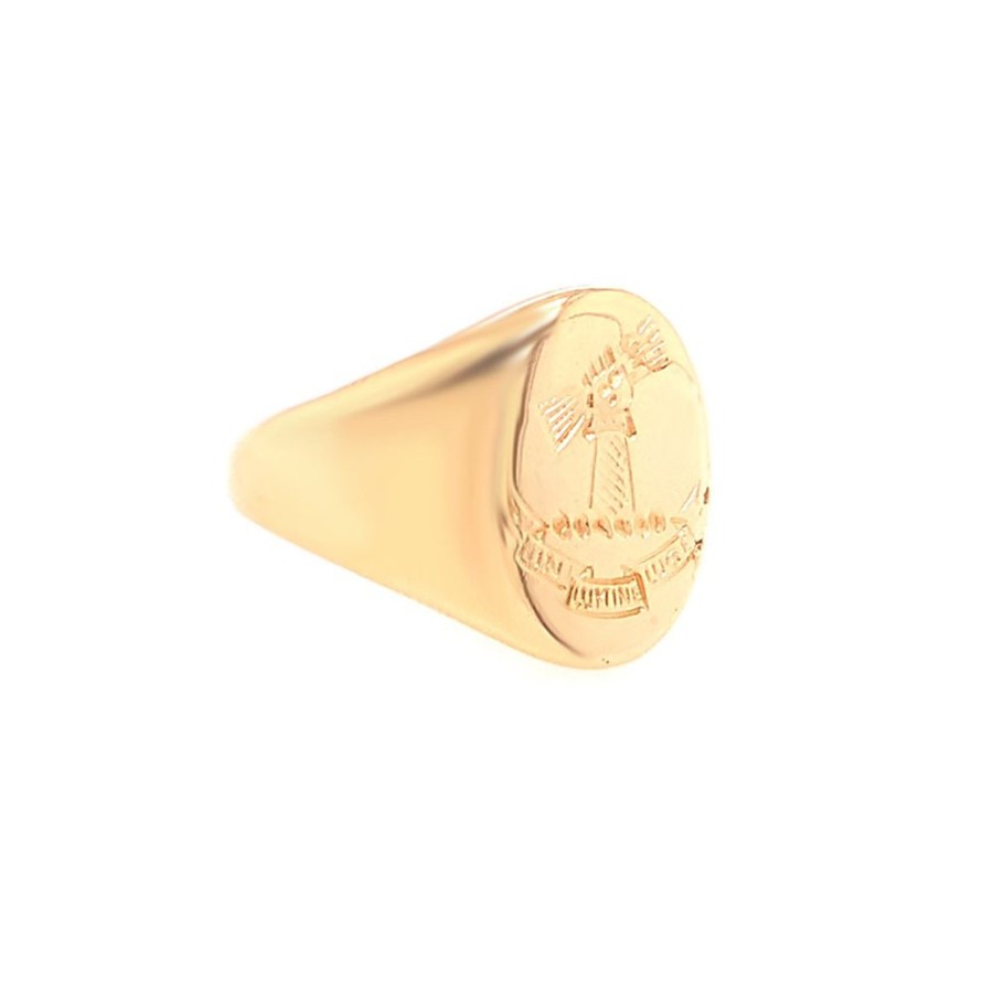 Jewelry ESTATE JEWELRY | Vintage "In Lumine Luge" Crest Ring