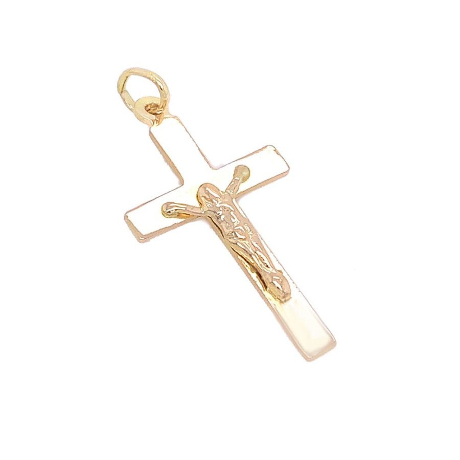 Jewelry ESTATE JEWELRY | 18Ky Vintage Crucifix