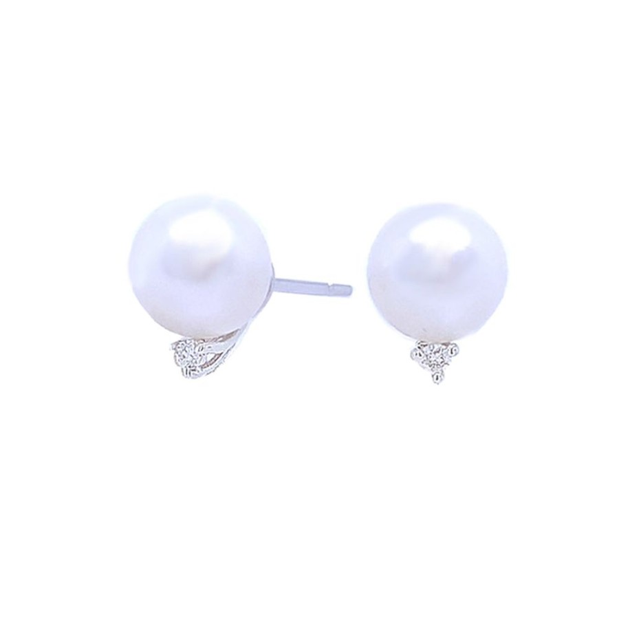 Jewelry LAU INTERNATIONAL, INC. | Pearl & Diamond Stud Earrings