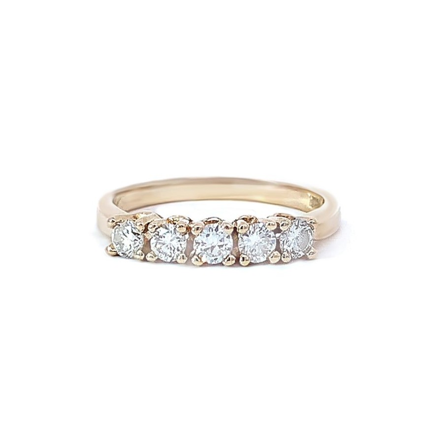 Jewelry ESTATE JEWELRY | 5-Stone Vintage Diamond Band