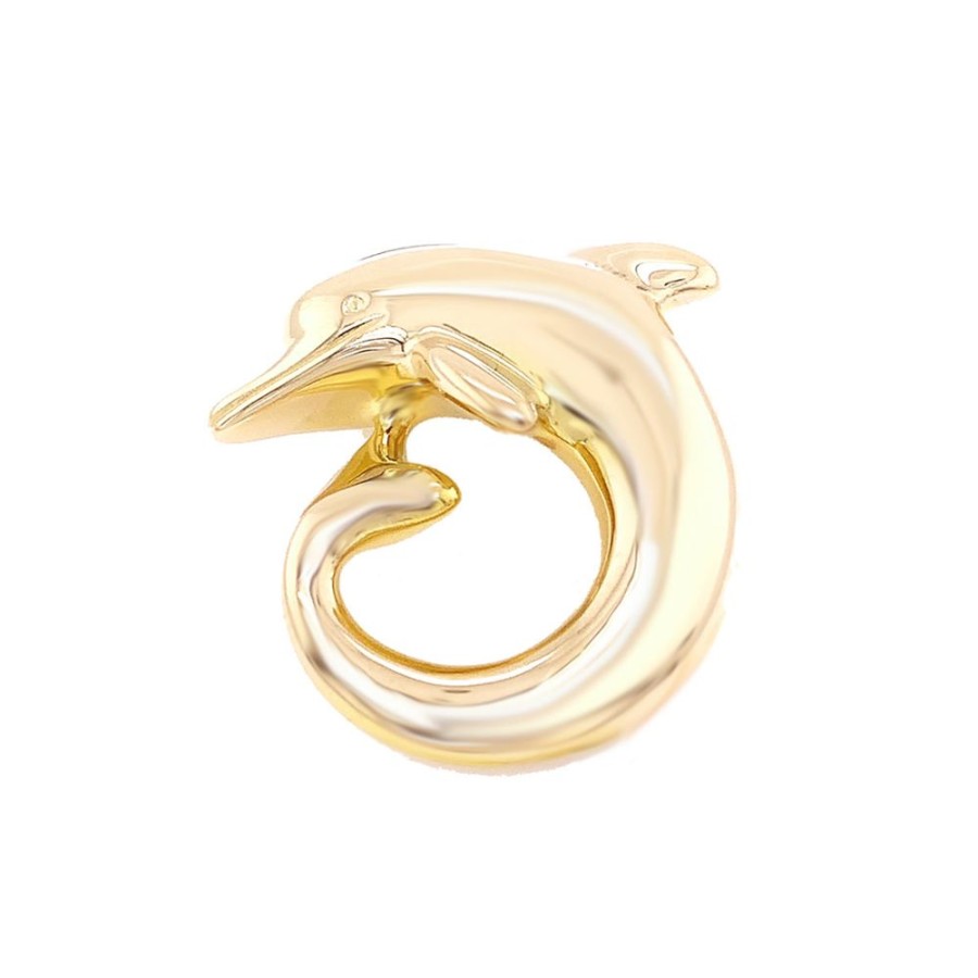 Jewelry ESTATE JEWELRY | 14Ky Vintage Dolphin Pin