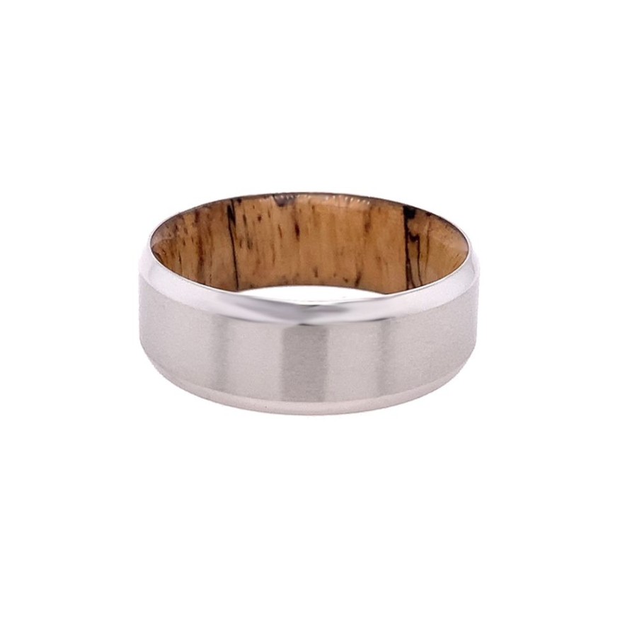 Jewelry HEAVY STONE RINGS | Cobalt & Maple Wood Wedding Band