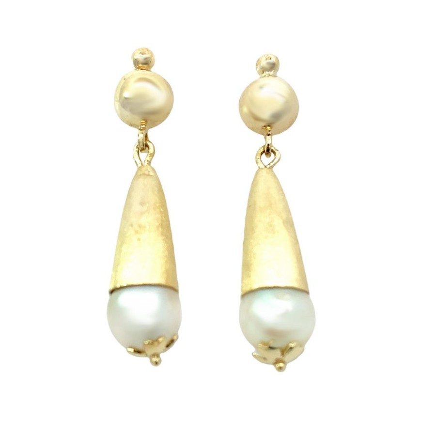 Jewelry ESTATE JEWELRY | Vintage Pearl Drop Earrings