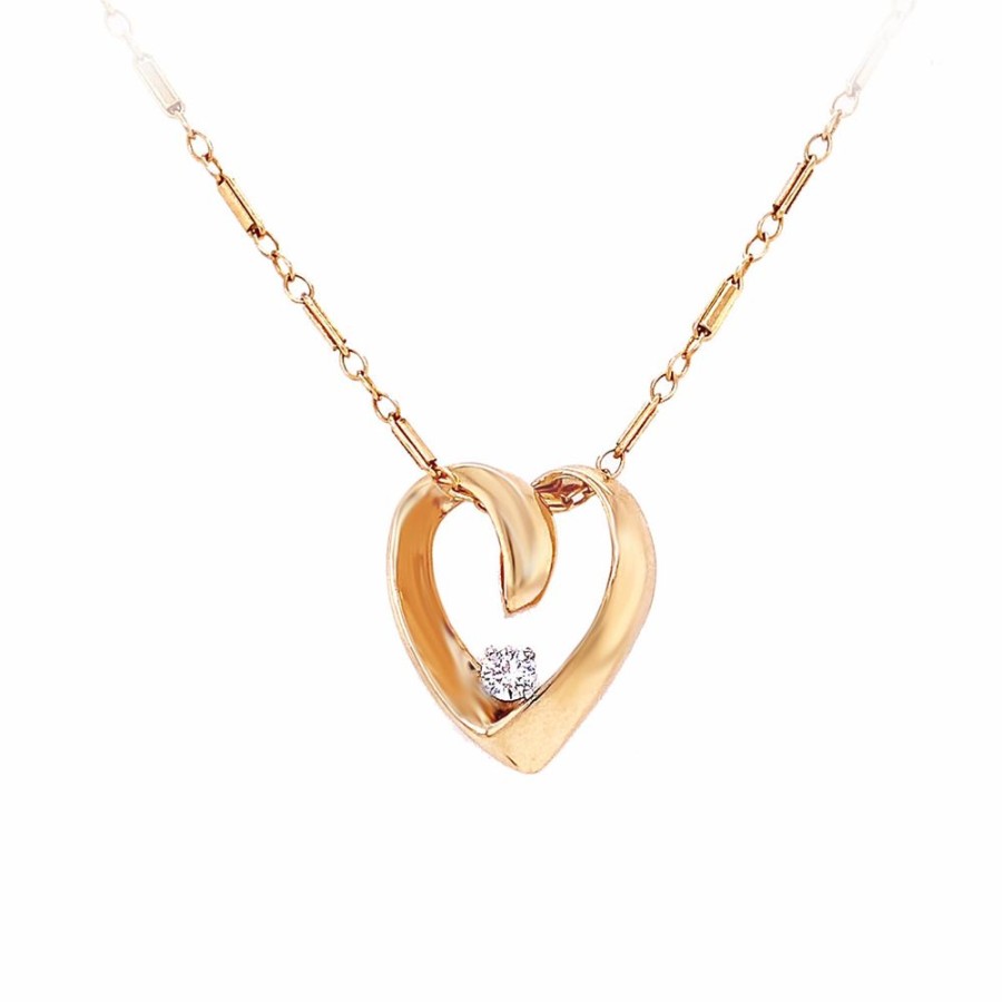 Jewelry ESTATE JEWELRY | Vintage Curly Heart Pendant