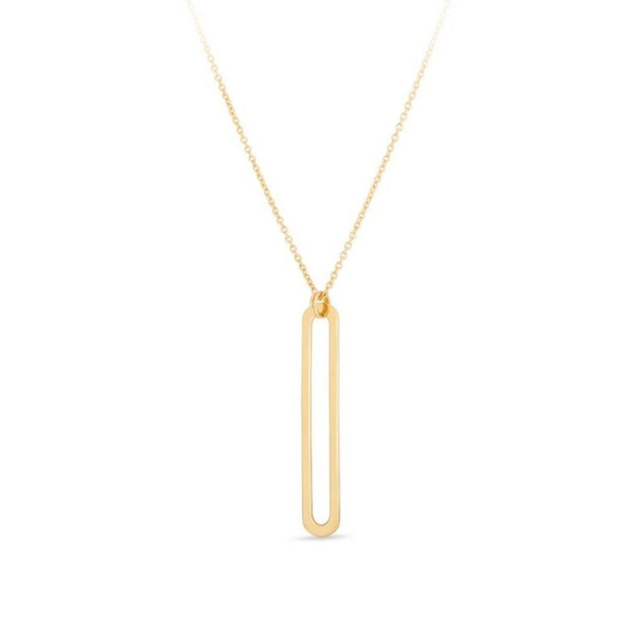 Jewelry ROYAL CHAIN | 14Ky Long Paperclip Link Pendant