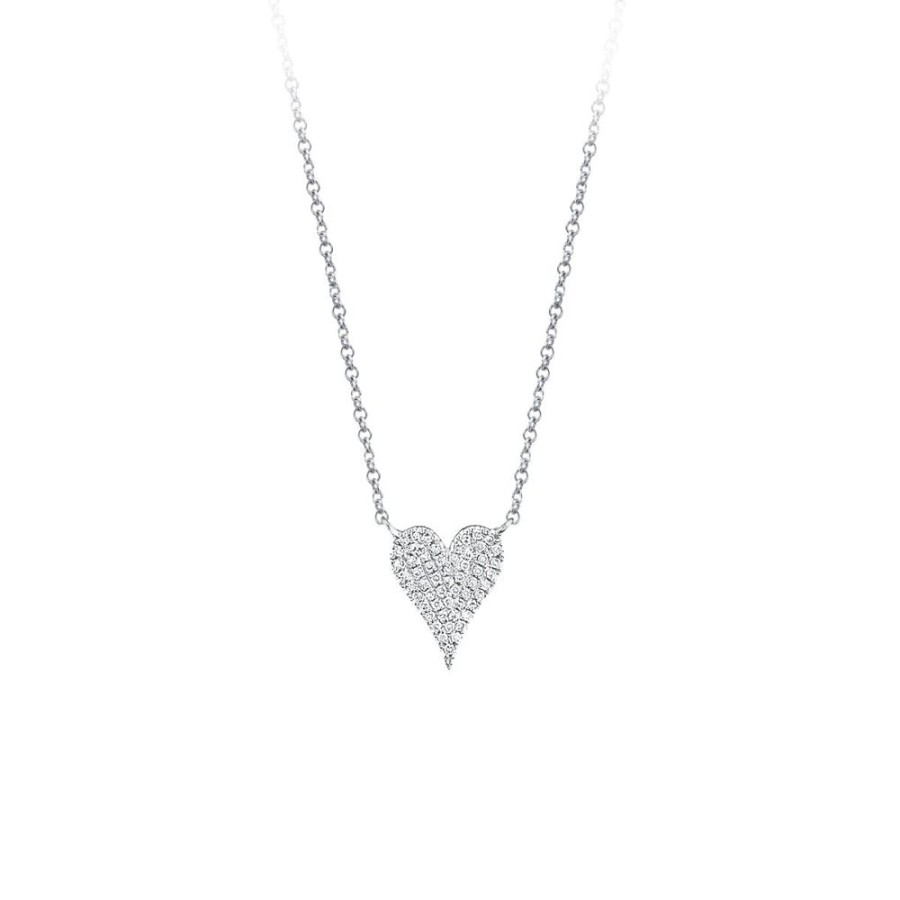 Jewelry SHY CREATION | Small Pave Heart Necklace