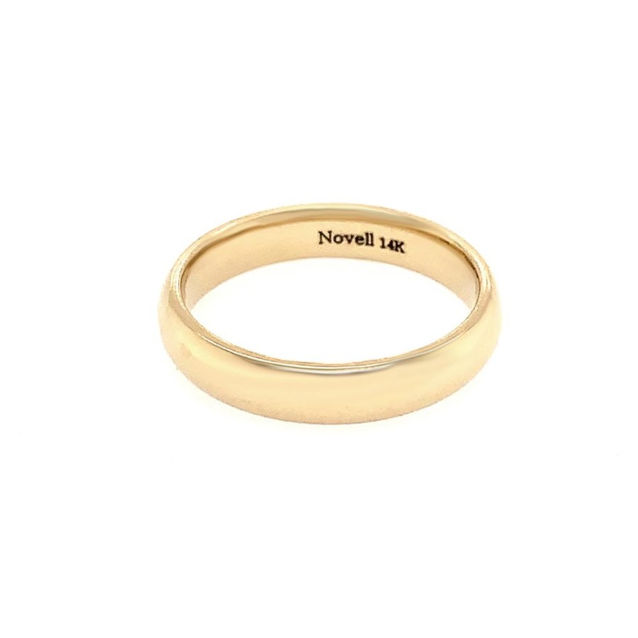 Jewelry NOVELL ENTERPRISES (see LIE) | 14Ky Gold High Dome 4Mm Weddin