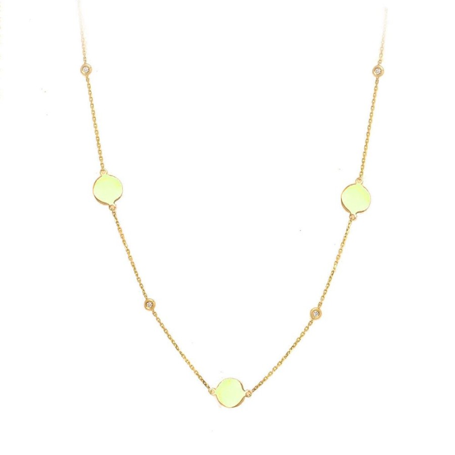 Jewelry LAU INTERNATIONAL, INC. | Gold Disc & Diamond Necklace