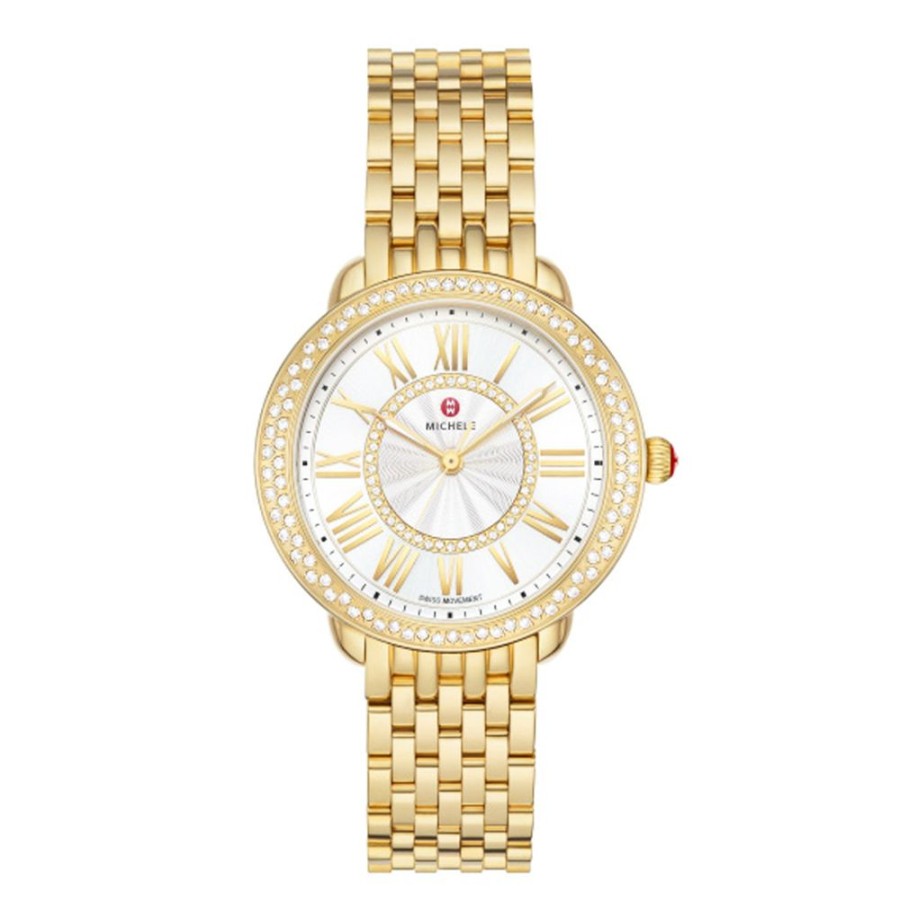 Jewelry MICHELE WATCHES | Michele Serein Mid With Diamond Bezel