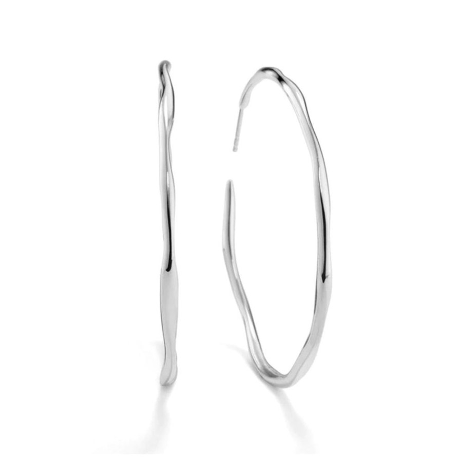 Jewelry IPPOLITA dba ALE VIOLA LLC | Ippolita 2" Silver Squiggle Hoops