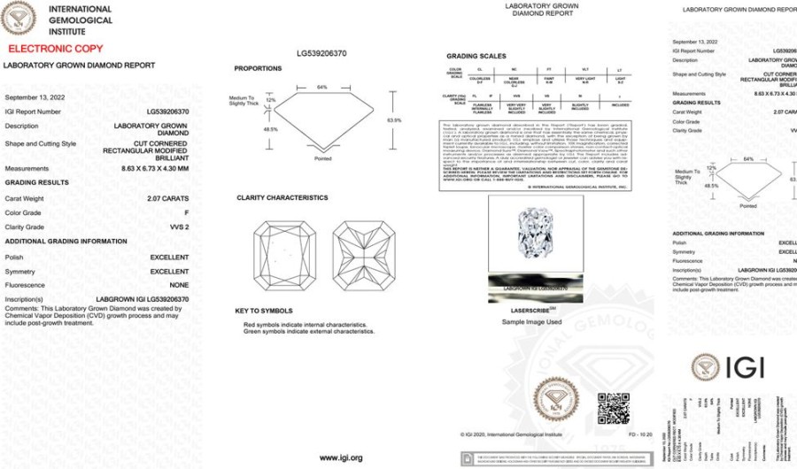 Jewelry GN DIAMOND | Loose Lab-Grown Diamond: 2.07C