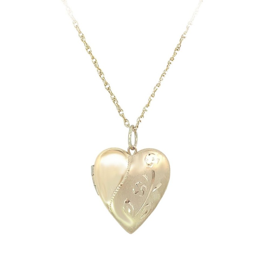 Jewelry ESTATE JEWELRY | 14Ky Vintage 7/8" Heart Locket