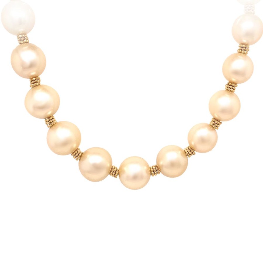 Jewelry SEABRITE IMPORTS INC | Vintage Strand Gold South Sea Pearls