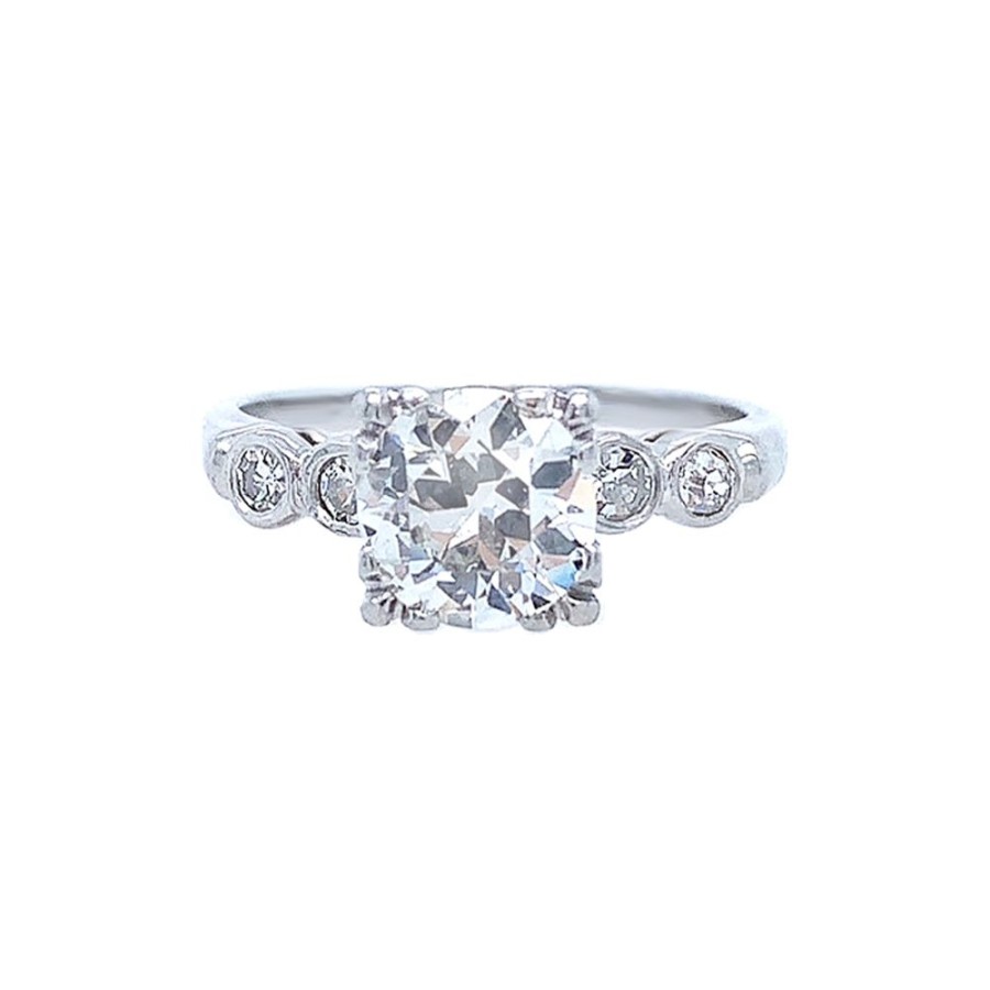 Jewelry ESTATE JEWELRY | Platinum Vintage Engagement Ring