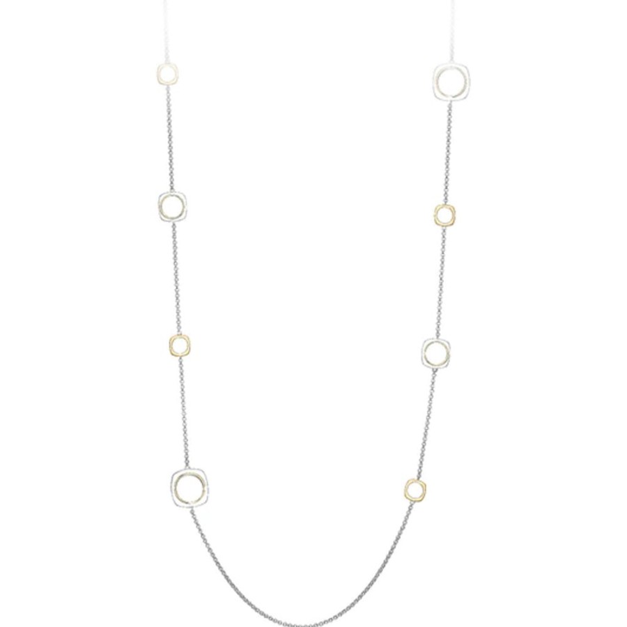 Jewelry PARIS 1901 / ELLE | 2-Tone Cushion Station Necklace