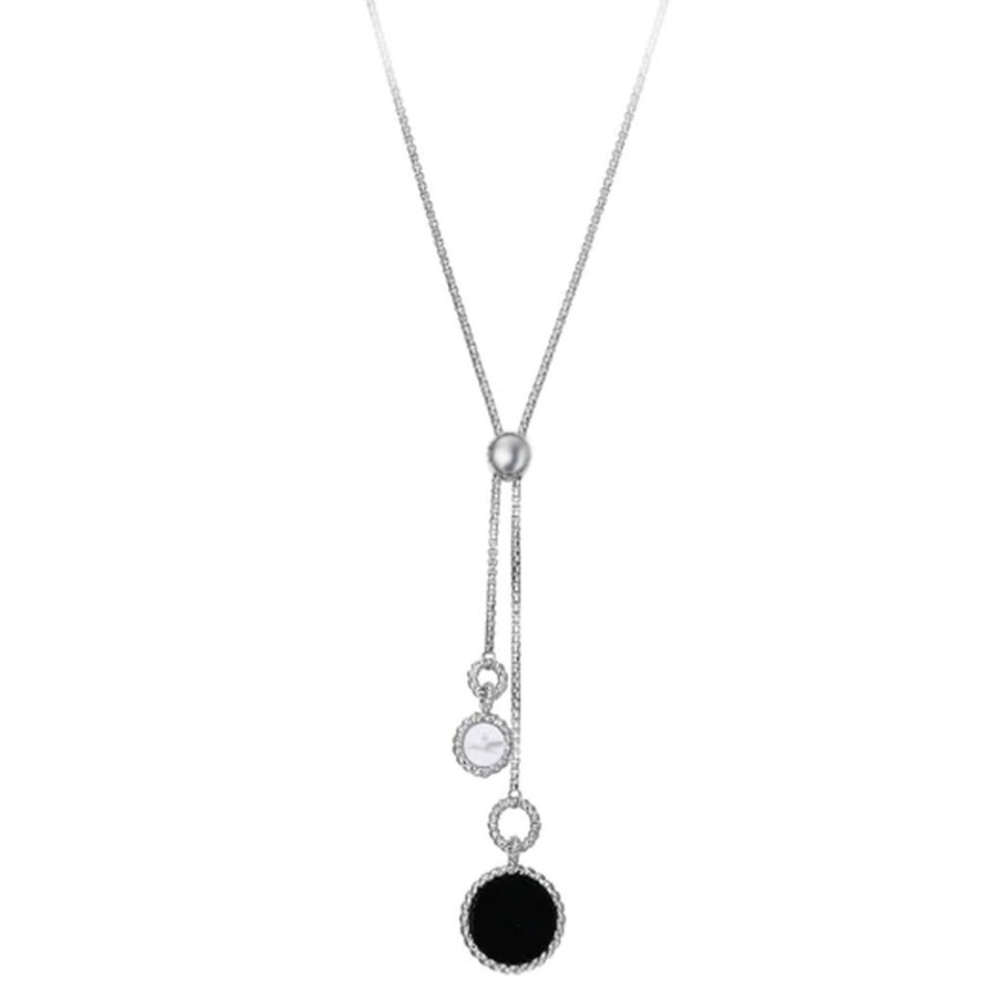 Jewelry PARIS 1901 / ELLE | Elle Lariat With Black & White Drops