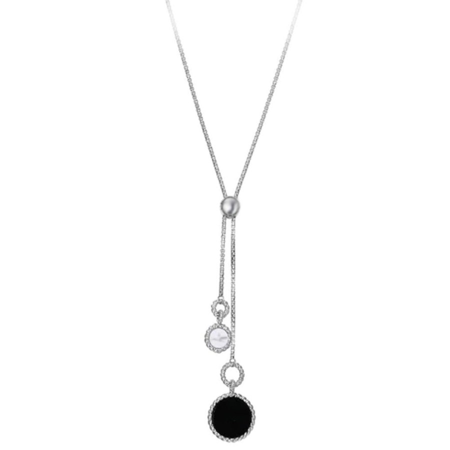 Jewelry PARIS 1901 / ELLE | Elle Lariat With Black & White Drops