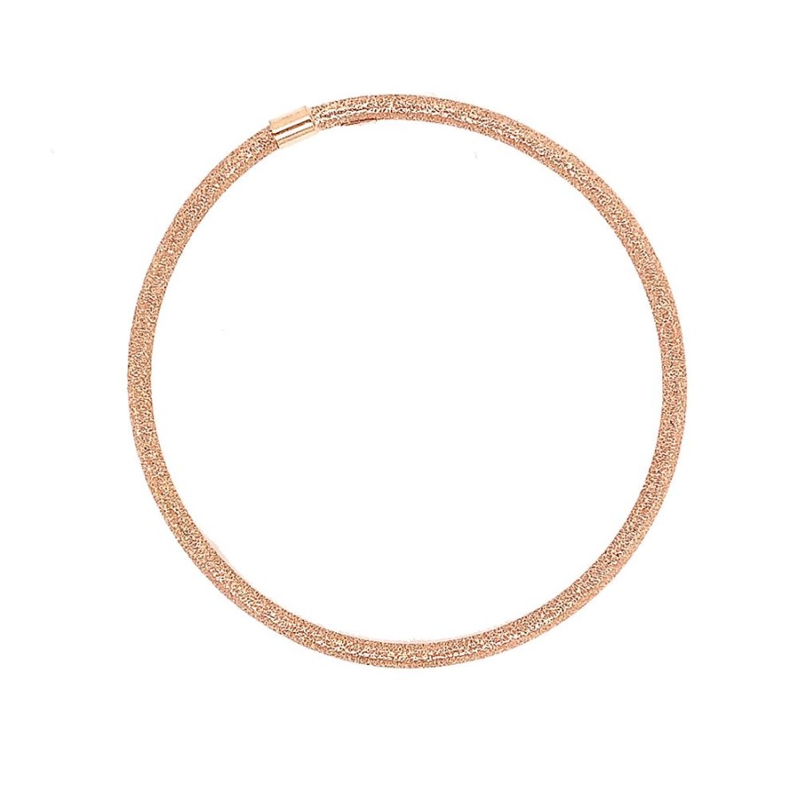 Jewelry ESTATE JEWELRY | 14K Pink Gold Narrow, Textured