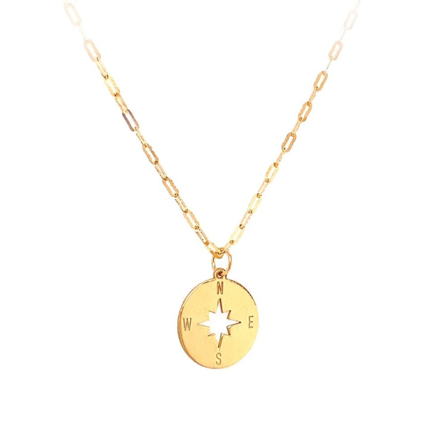 Jewelry JEWELMAK | North Star Compass Pendant