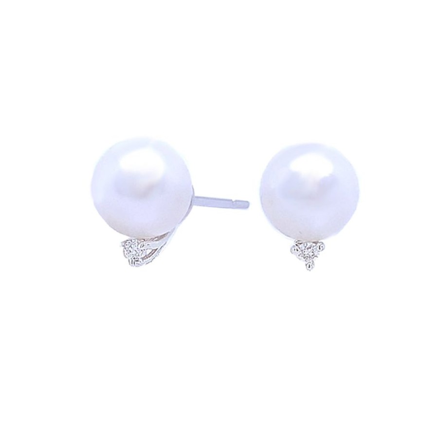 Jewelry LAU INTERNATIONAL, INC. | Pearl & Diamond Stud Earrings