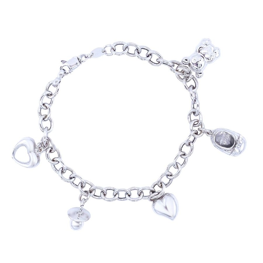 Jewelry ESTATE JEWELRY | 14Kw "Baby Theme" Bracelet