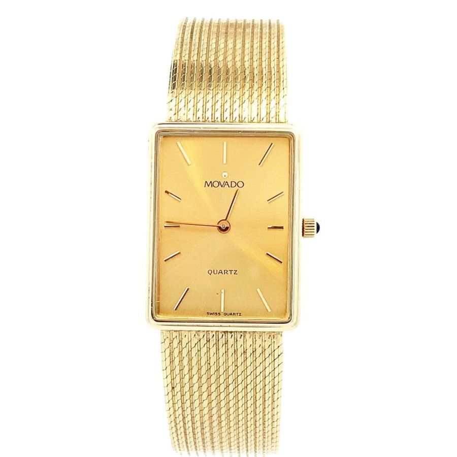 Jewelry ESTATE JEWELRY | Gents Vintage Gold Movado Watch